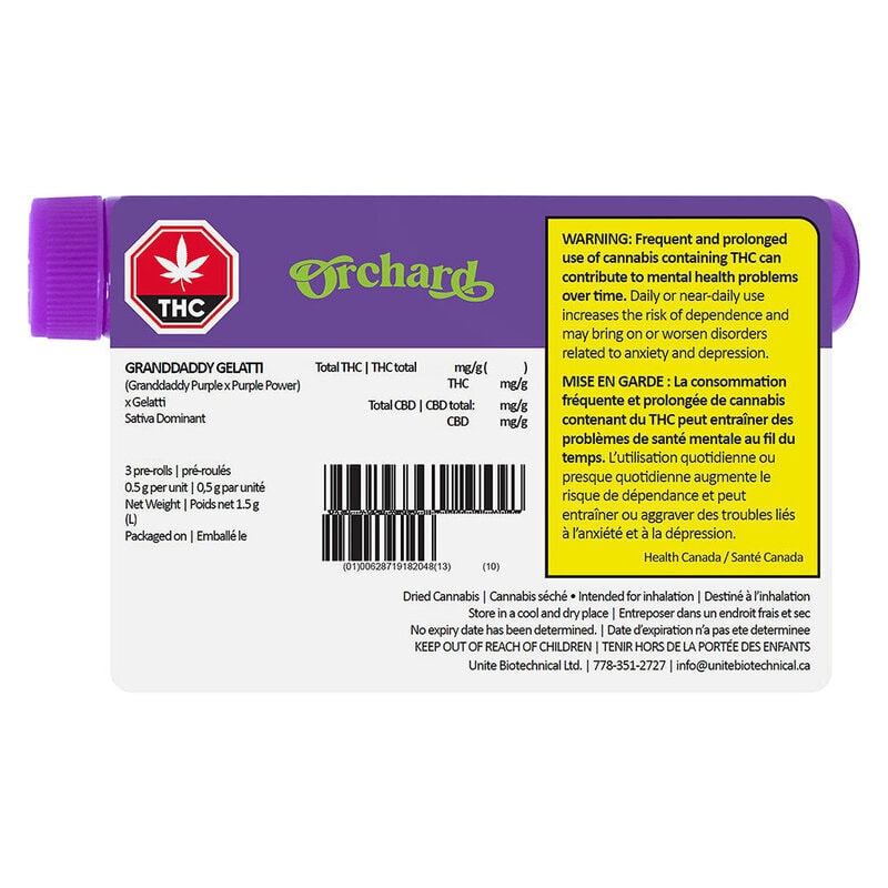 Granddaddy Gelatti Pre-Rolls 3 Pack <br>Sativa <br>27.8% - Image 3
