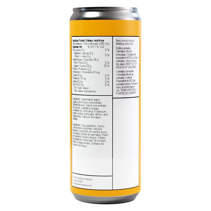 Ray's Mango Lemonade <br>355ml <br>10mg THC - Image 2