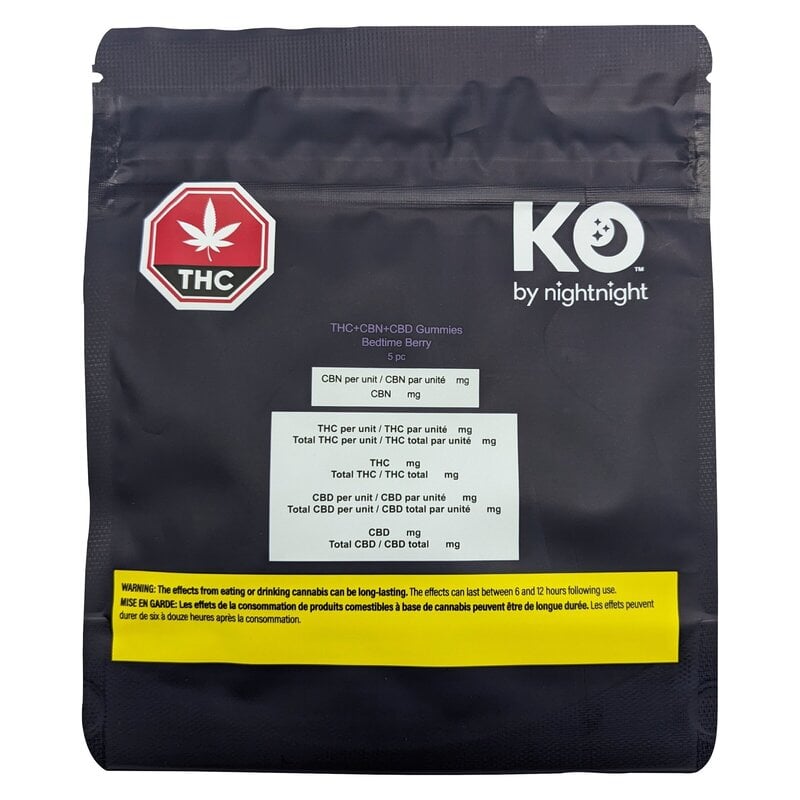 THC+CBN+CBD Gummies - Bedtime Berry 5 Pack <br>Indica <br>2mg THC | 8mg CBN | 15mg CBD - Image 2