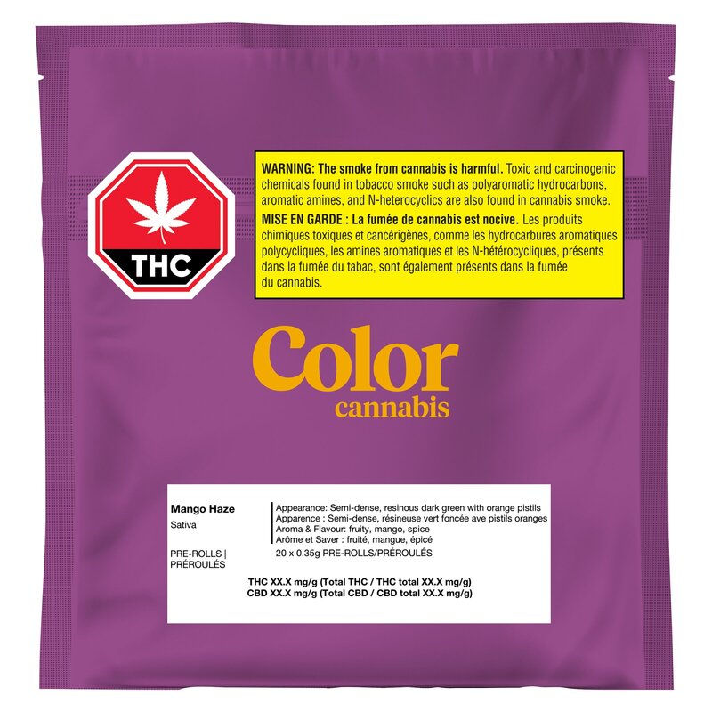 Mango Haze CBD Pre-Rolls 20x0.35g <br>CBD <br>THC 6.4% | CBD 11.7% <br>1.56% Terps - Image 3