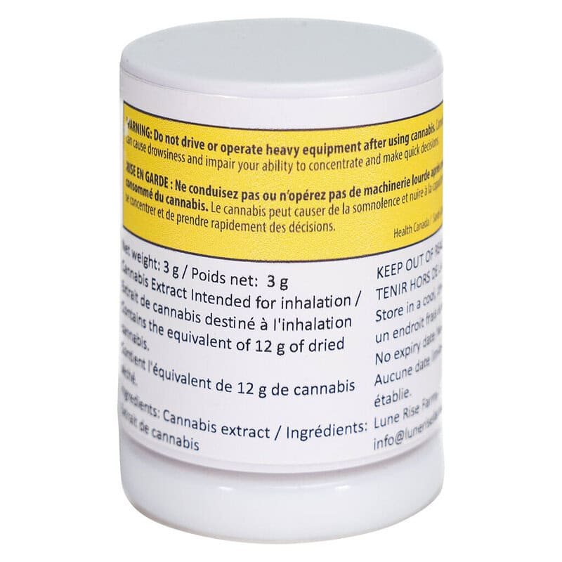 2:1 Lemon Zest Balanced Bubble Hash 3g <br>CBD <br>THC 19.3% | CBD 28.6% <br>3.60% Terps - Image 3