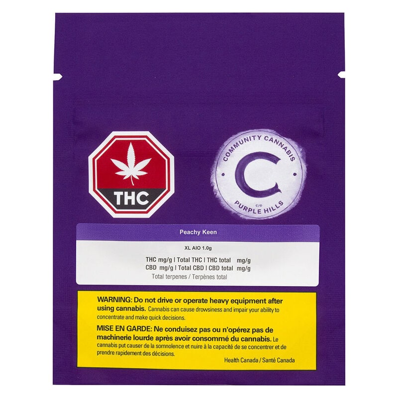 Peachy Keen XL AIO Disposable 1g <br>Sativa <br>85% | CBD 1.56% - Image 2