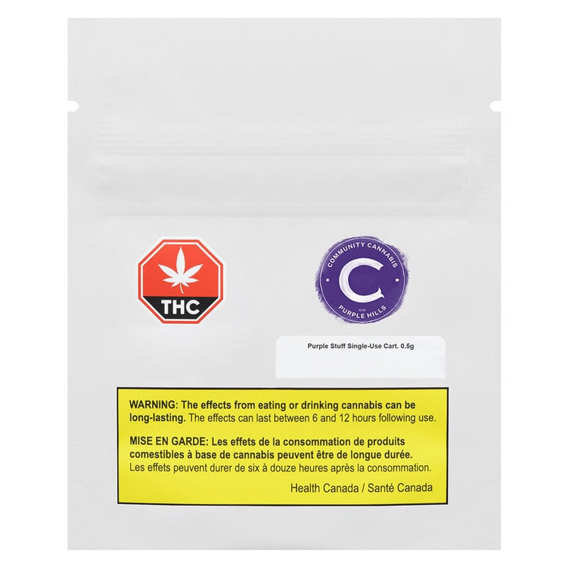 Purple Stuff Disposable Pen 0.5g <br>Indica <br>91.0% - Image 2