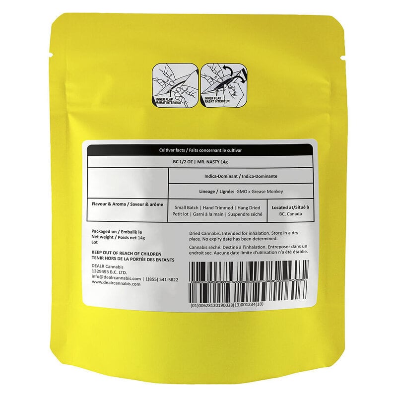 BC 1/2 Oz Mr Nasty 14g Montrose Cannabis
