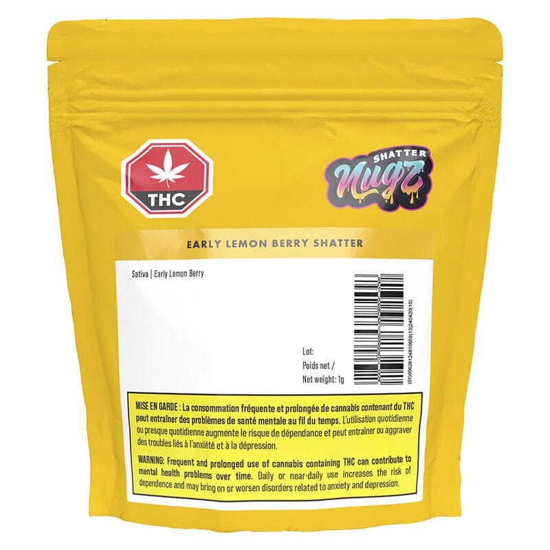Early Lemon Berry Shatter 1g <br>Sativa <br>79.8% - Image 2