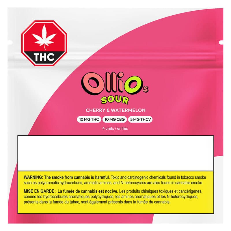 Sour Cherry & Watermelon THC/CBG/THCV Soft Chews <br>4 pack <br>THC 10mg | CBG 10mg | THCV 5mg - Image 2