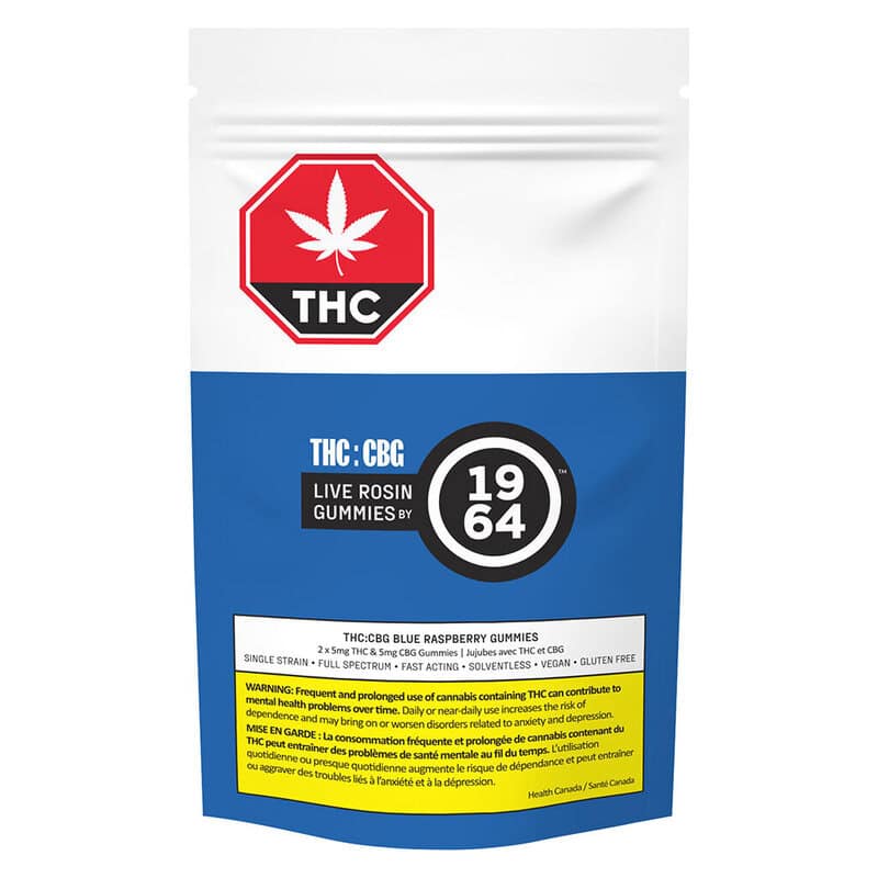 1964 Blue Raspberry THC:CBG Soft Chews x2 Montrose Cannabis