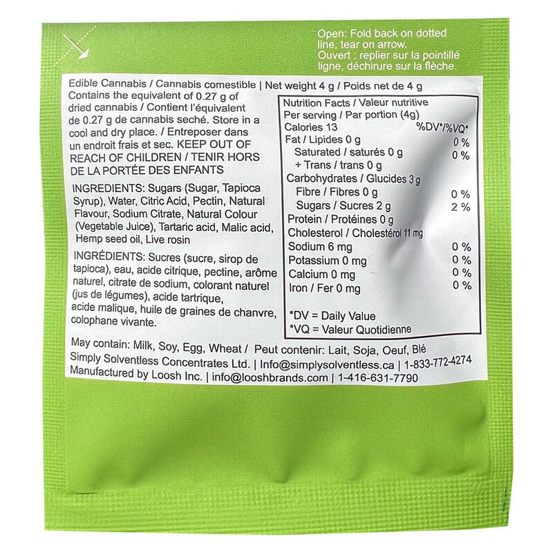 Galactic Sour Live Rosin Soft Chew 1 Pack