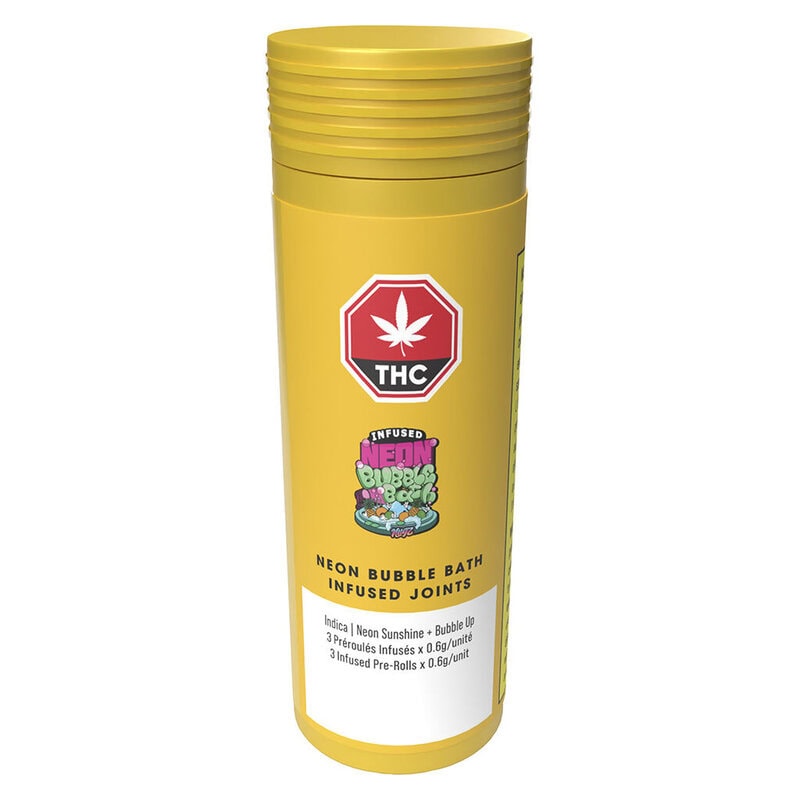 Neon Bubble Bath Infused Pre-Rolls 3 Pack