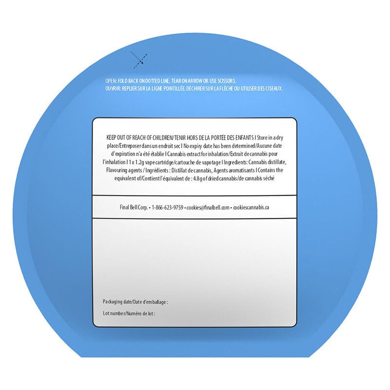 TQ Sunrise Fat Boy 1.2g 510 <br>Sativa <br>83.3% - Image 3