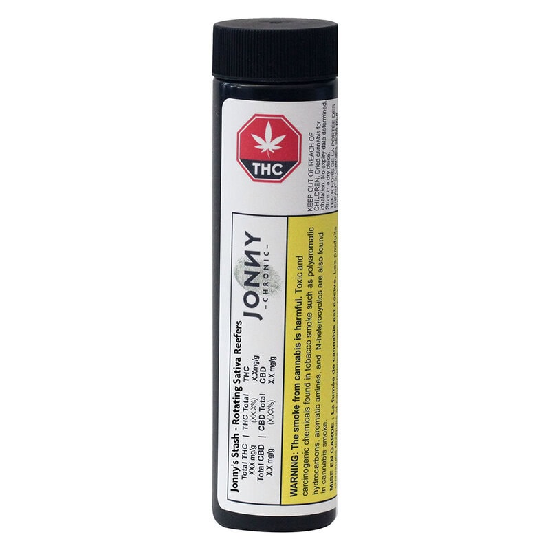 Jonny's Stash - Rotating Sativa Reefers (Cherry Bomb) 5 Pack <br>26.7% | 2.27% Terps - Image 2