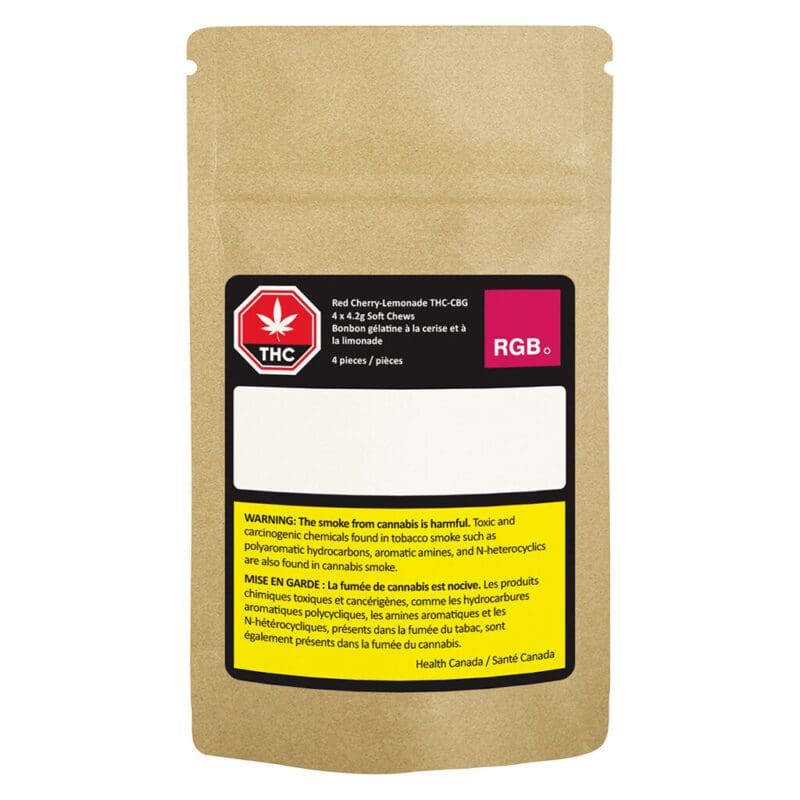 Cherry-Lemonade Hash Rosin THC-CBG Soft Chews 4 Pack Sativa 10mg