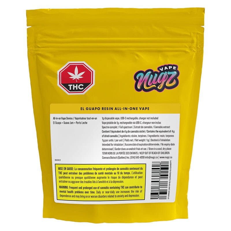 El Guapo Resin 1g AIO <br>Hybrid <br>82.4% | 4.0% Terps - Image 2