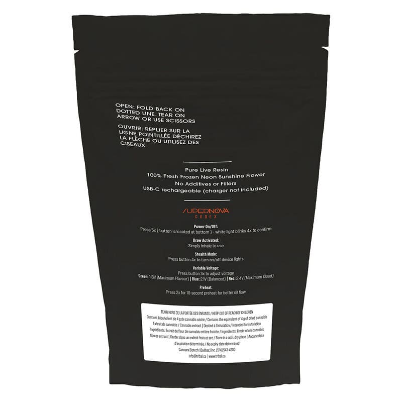 Neon Sunshine Supernova Live Resin 1g AIO <br>Hybrid <br>80.2% | 8.50% Terps - Image 3