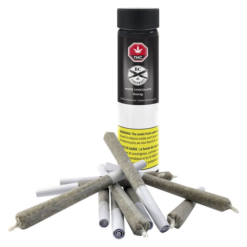 White Chocolate Pre-Rolls 10 Pack by BC Doobies