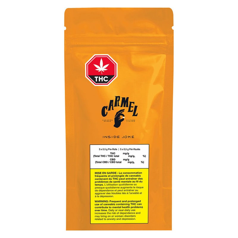 Inside Joke Pre-Roll 3 Pack Carmel