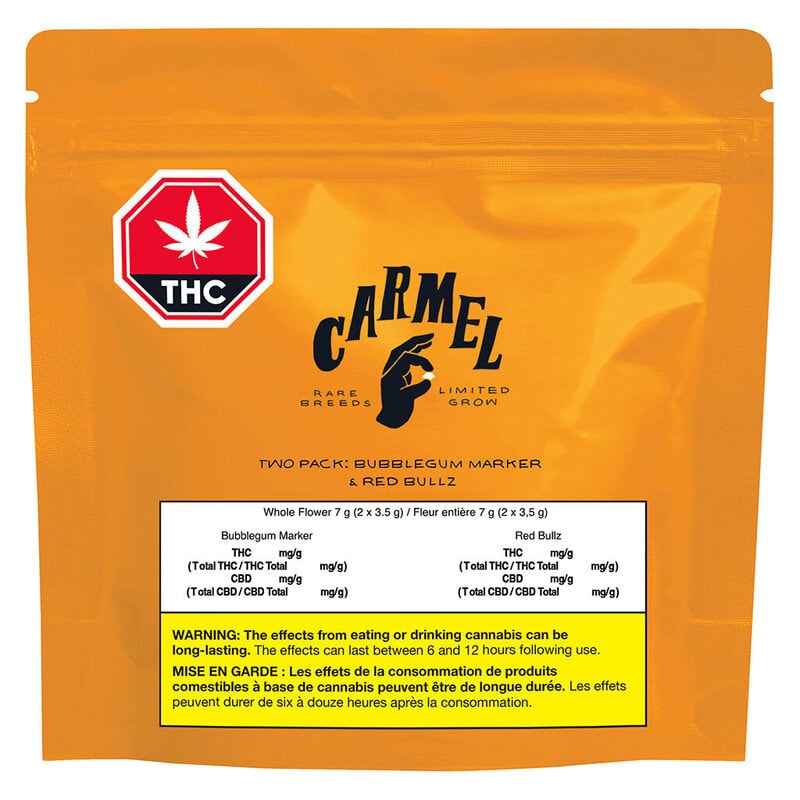 Two Pack: Bubblegum Marker & Red Bullz 7g by Carmel