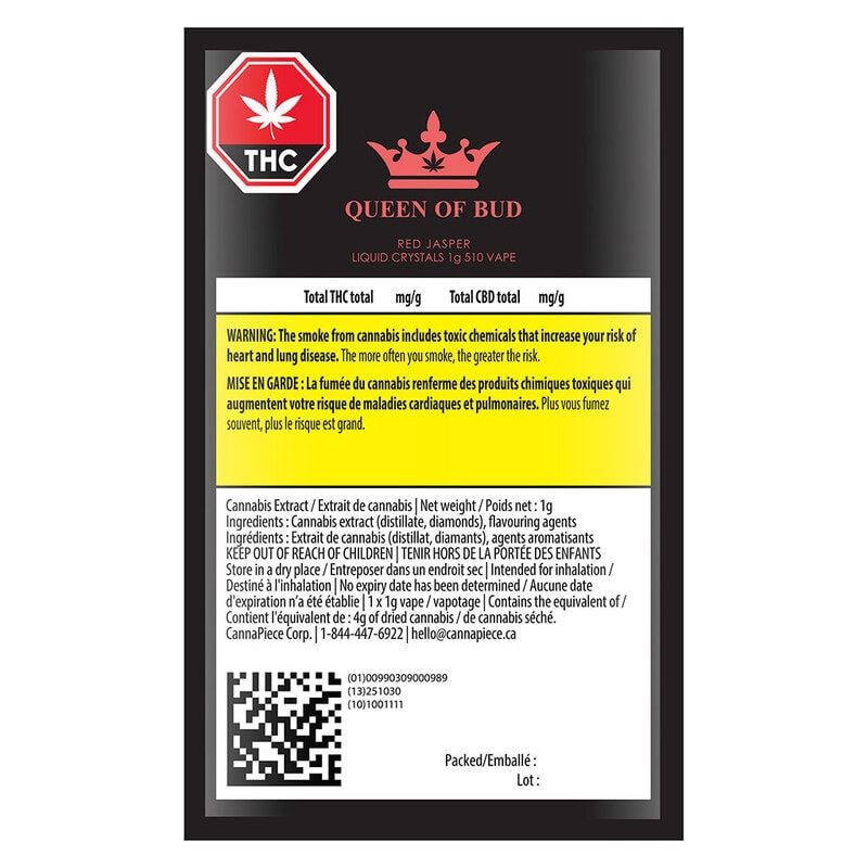 Red Jasper Liquid Crystals 510 1g by Queen of Bud