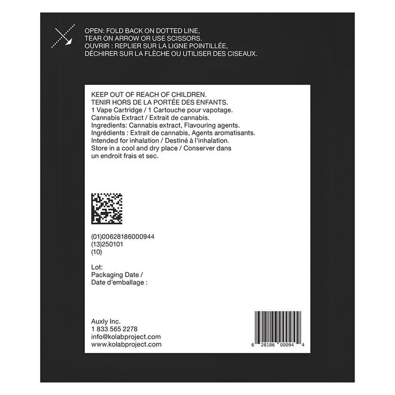 Blue Passionfruit Diamonds 510 1g Kolab Project Hybrid Montrose Cannabis