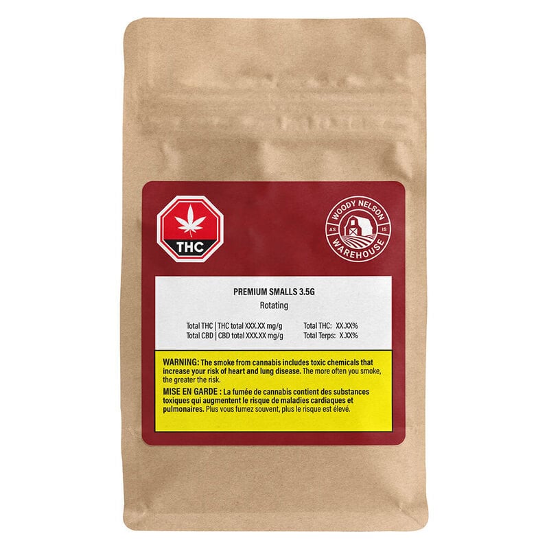 Warehouse Premium Smalls 3.5g Woody Nelson Hybrid Montrose Cannabis