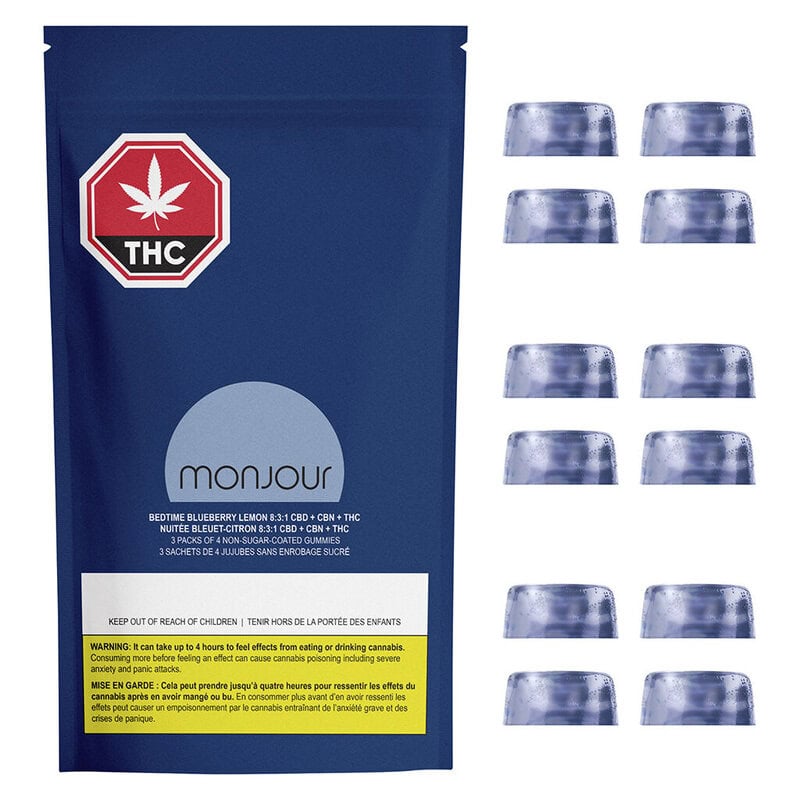 Bedtime Blueberry Lemon Multi Pack 12 Pack Soft Chews Indica Montrose Cannabis