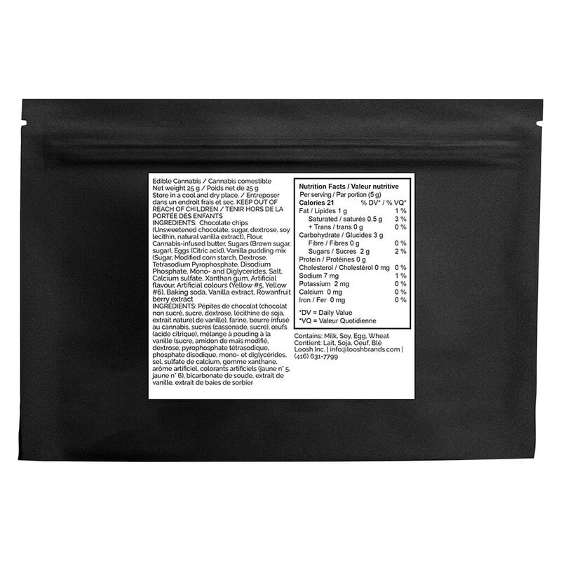 Chocolate Chip Cookies 5 Pack Big Pete's Treats GSC Montrose Cannabis