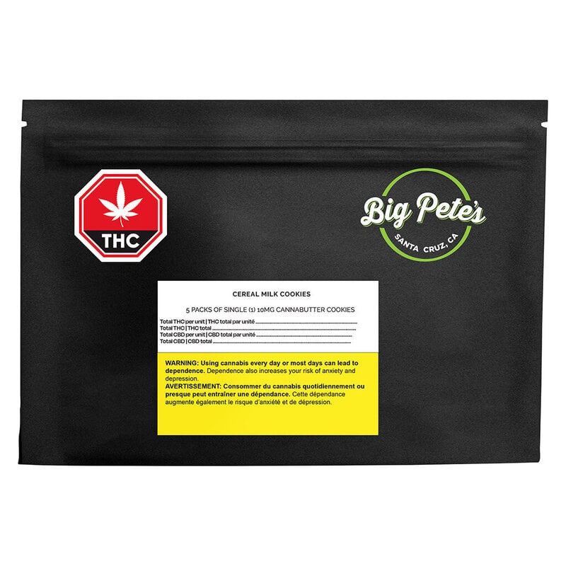 Cereal Milk Cookies 5 Pack Big Pete's Treats Montrose Cannabis