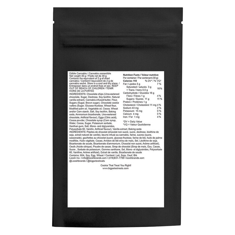 Double Chocolate Cookie 1 Pack Big Pete's Treats Montrose Cannabis