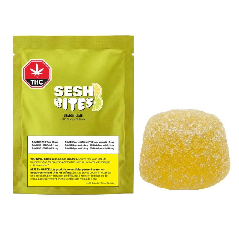Lemon Lime 1:1 THCCBG Single SESH Edibles Hybrid Montrose Cannabis