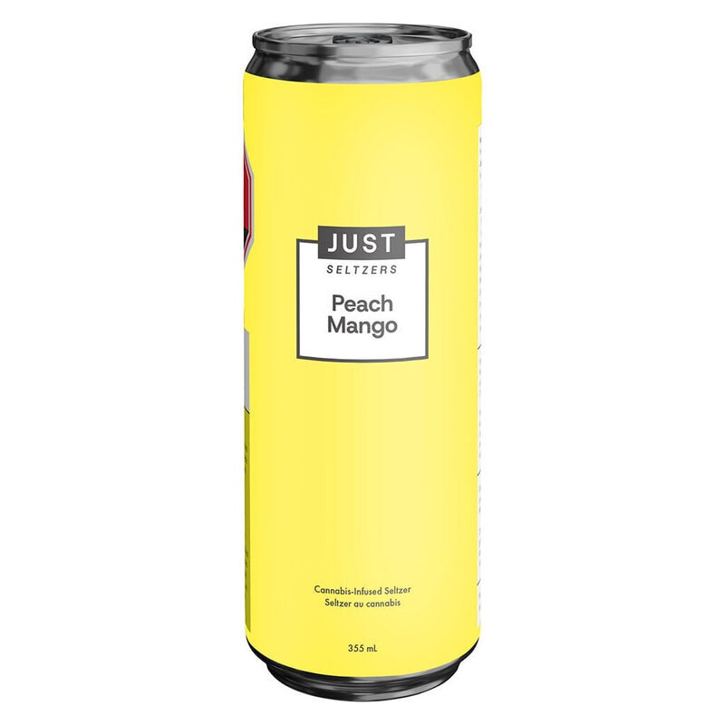 Peach Mango 355ml Just Seltzers Montrose Cannabis