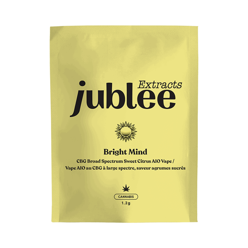 Bright Mind CBG Sweet Citrus AIO Vape-Jublee Extracts Montrose Cannabis