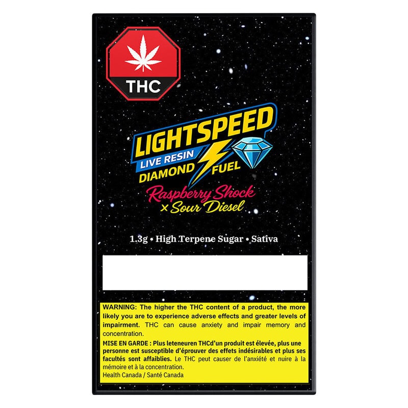 Live Resin Diamond Fuel 1.3g premium sativa concentrate by Lightspeed, available for local delivery from Montrose Cannabis.