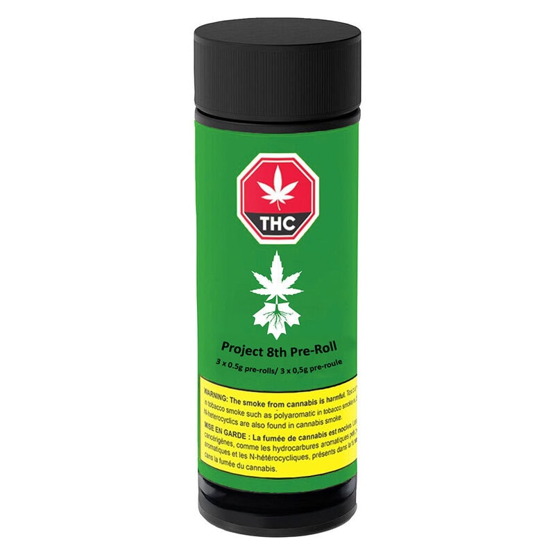 Project 8th Pre-Rolls 3 Pack <br>Hybrid <br>24.2% | 1.90% Terps - Image 3