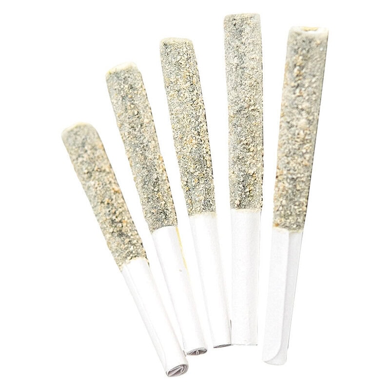 Knockout Diamonds Infused Pre-Rolls 5 Pack premium high-potency diamond infused joints by Crushed and Strains, available for local delivery from Montrose Cannabis.