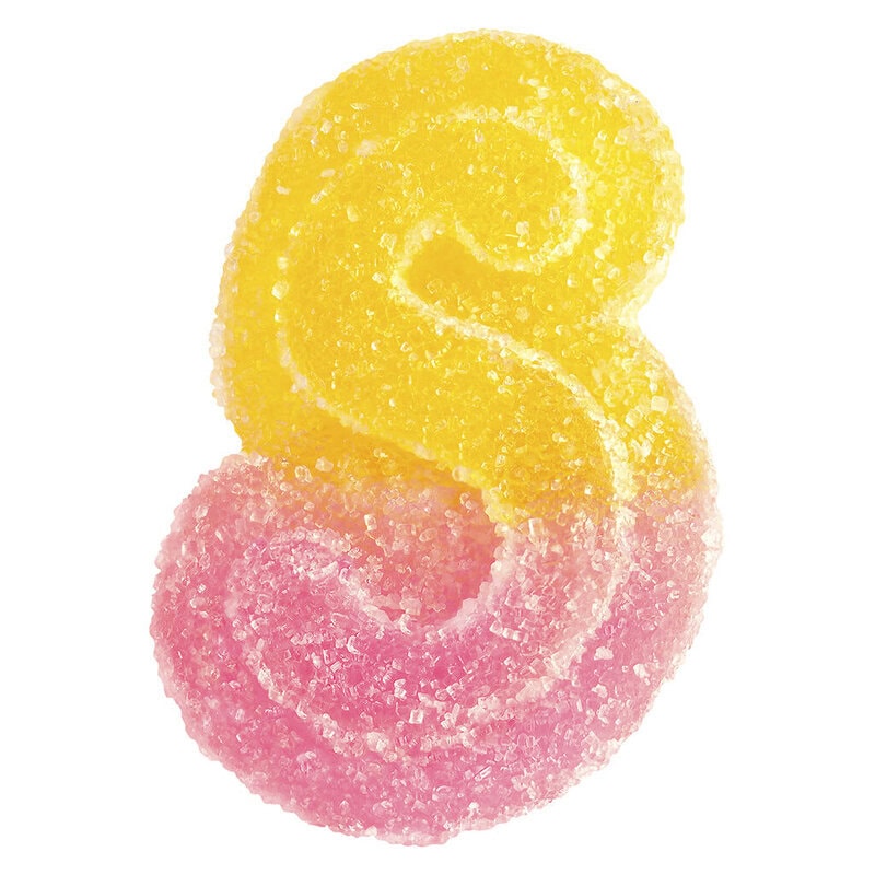 Fully Blasted Pink Lemonade bulk 10-pack sativa soft chews by SOURZ by Spinach, available for local delivery from Montrose Cannabis.