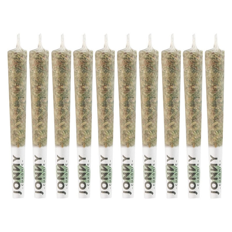 Afghan Kush Reefers Pre-Rolls 10 Pack by Jonny Chronic. Premium 10x0.5g indica joints featuring landrace earthiness & whole flower at Montrose Cannabis.