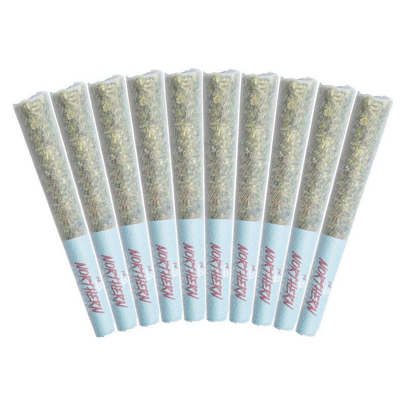 The Collective Pre-Rolls 10 Pack by Northern Canna. Premium 10x0.5g variety pack featuring 4 rotating hybrid craft strains at Montrose Cannabis.
