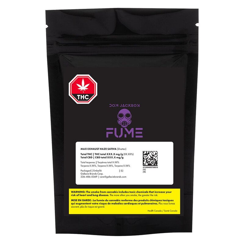 Max Exhaust Haze Shatter 1g – Fume by Dom Jackson | Montrose