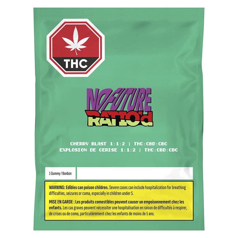 Ratio'd Cherry Blast 1:1:2 Soft Chew by No Future | Montrose Cannabis