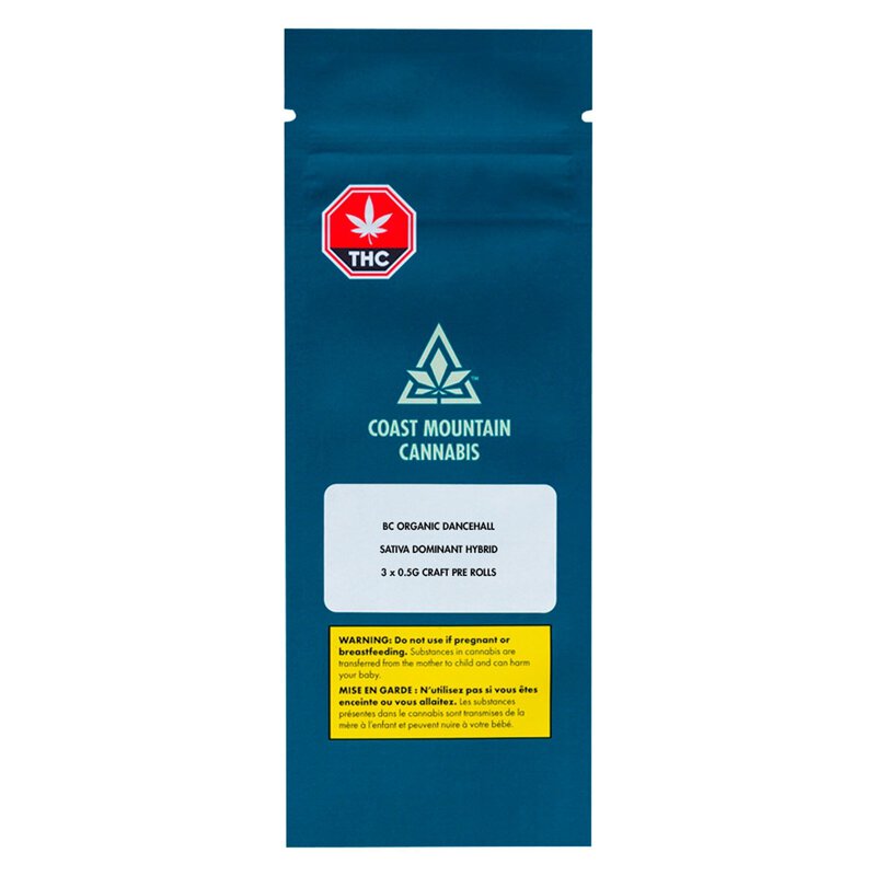 BC Organic Dancehall Pre-Rolls 3 Pack – Coast Mountain Cannabis | Montrose