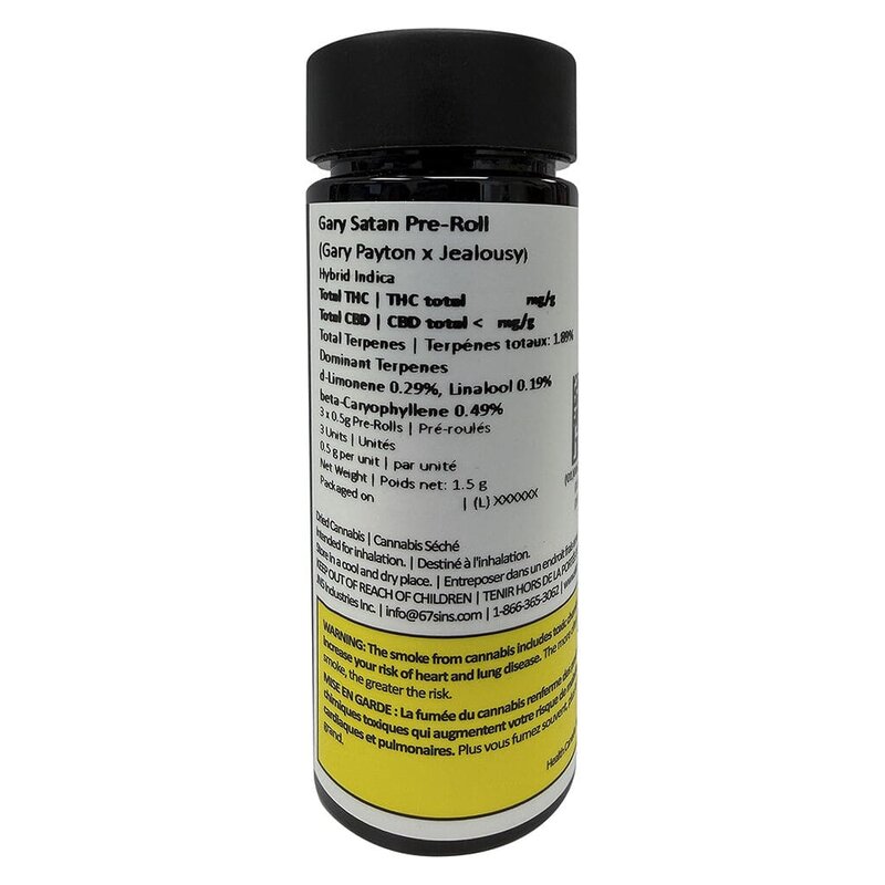 Gary Satan Pre-Rolls 3 Pack – Sixty Seven Sins | Montrose