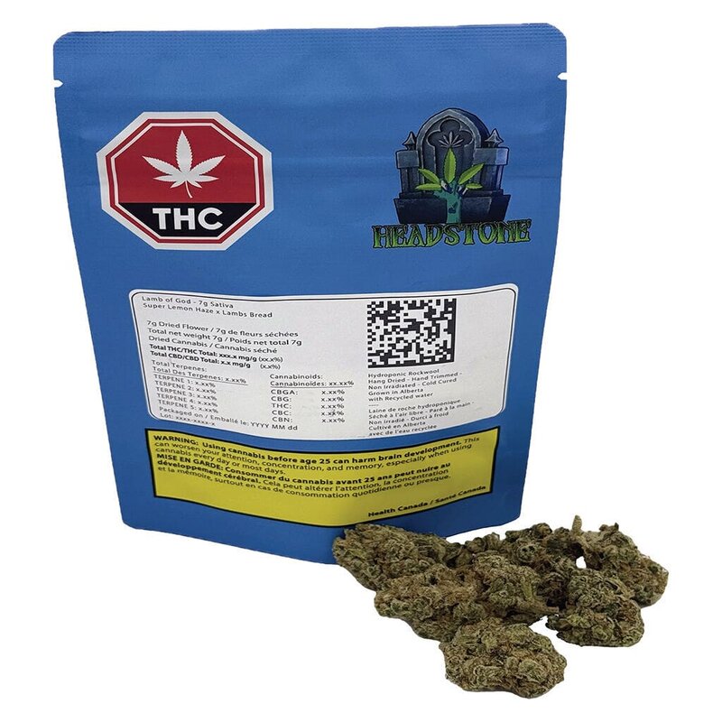 Lamb of God 7g Flower – Headstone Cannabis Sativa | Montrose