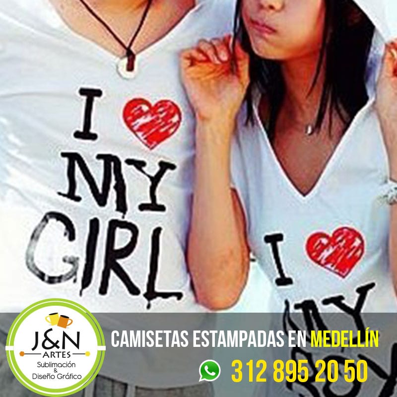 Camiseta-Estampadas-novios--Yo-amo-a-mi-novia-en-medellin