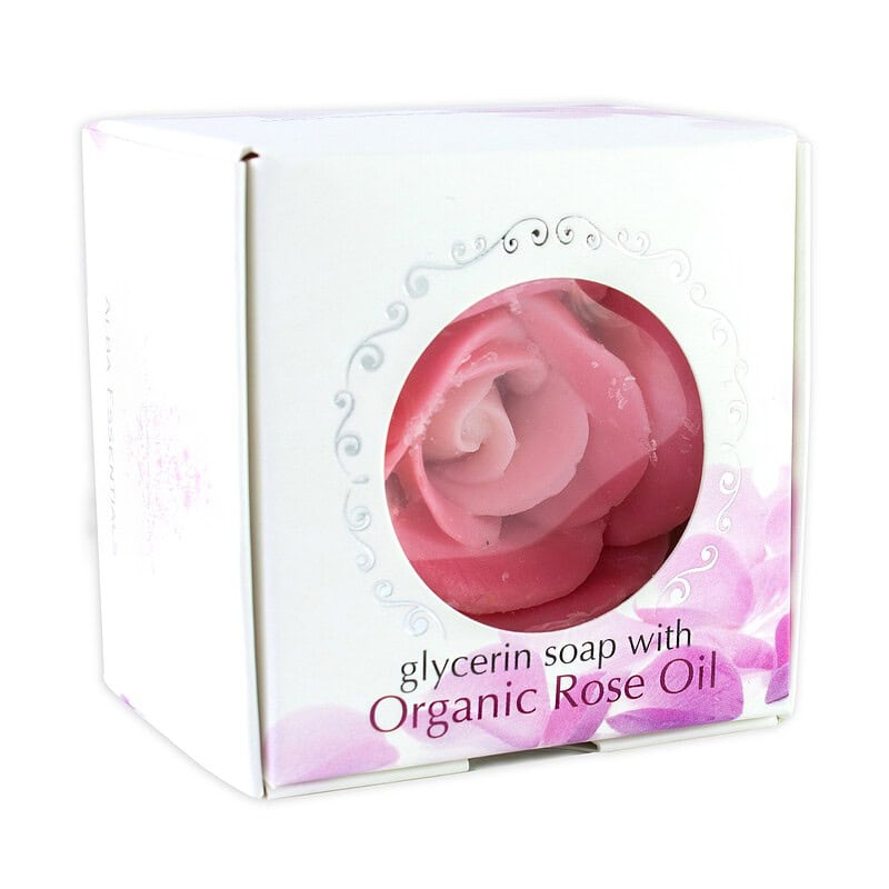 Handmade Glycerin Soap - with Organic Rose Oil (70g)