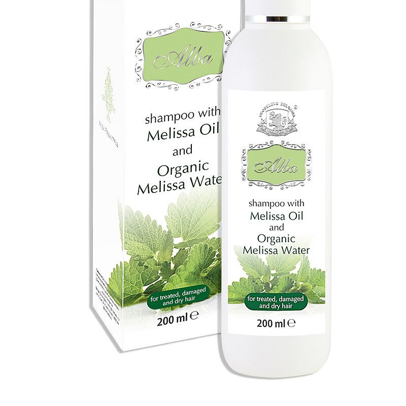 Shampoo for Treated, Damaged and Dry Hair with Melissa Oil and Melissa Bio Water (200ML)