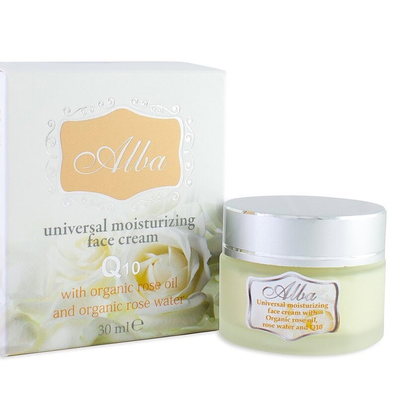 Organic Moisturizing Face Cream with Organic rose oil, rose water and Q10 (30ML)