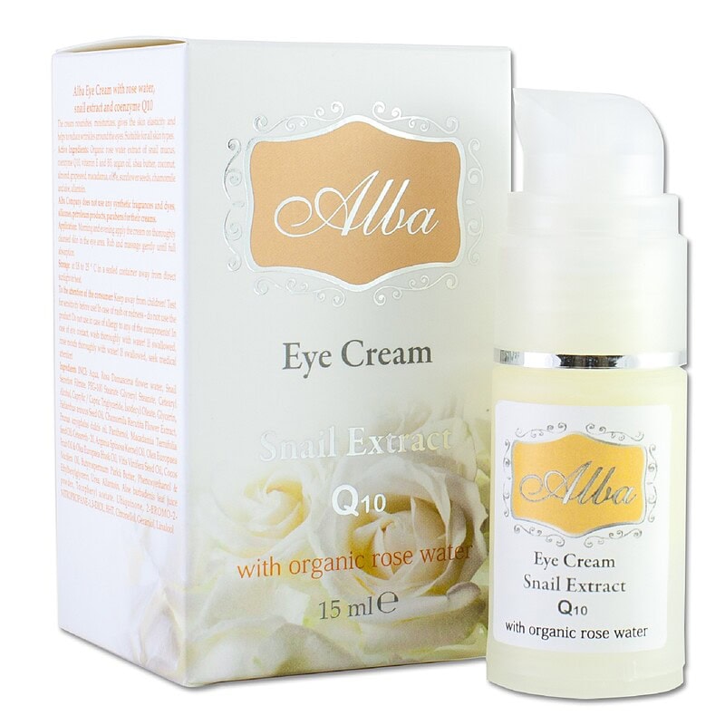 Organic Eye cream with snail extract and Q10 (15 ml)