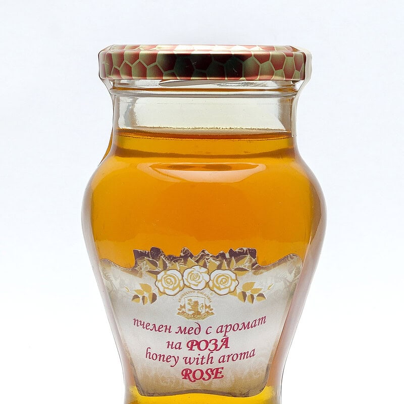 Bee honey with aroma Roses - 260 gr