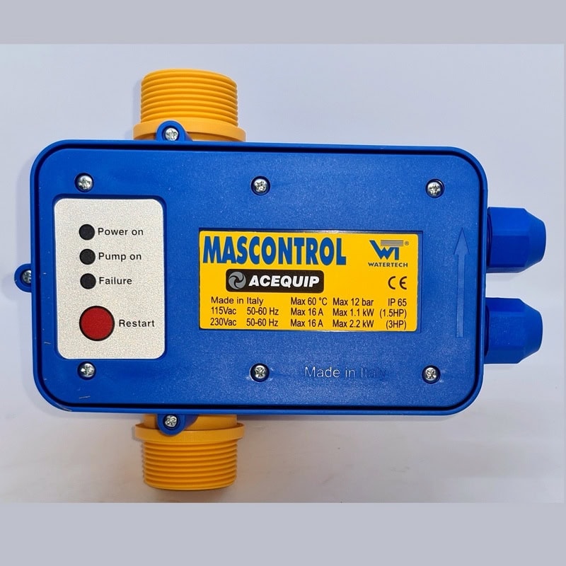Mascontrol pump pressure controller front view