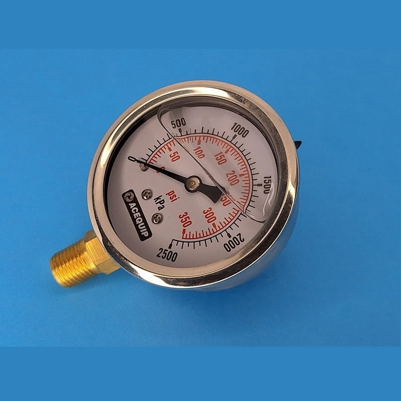 2500kpa oil filled water pressure gauge